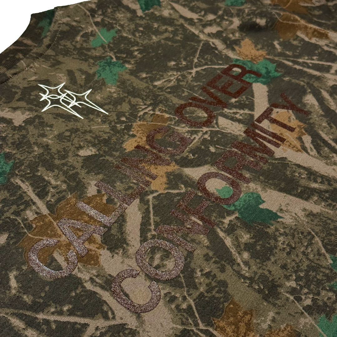 Camo Calling Over Conformity Tee